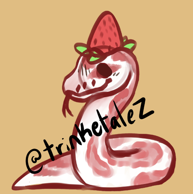 trinketalez's tweet photo. design reveal for lulu the snake 

#furry #SmallBusiness #pin #blindboxs https://t.co/D5h33IvjsO