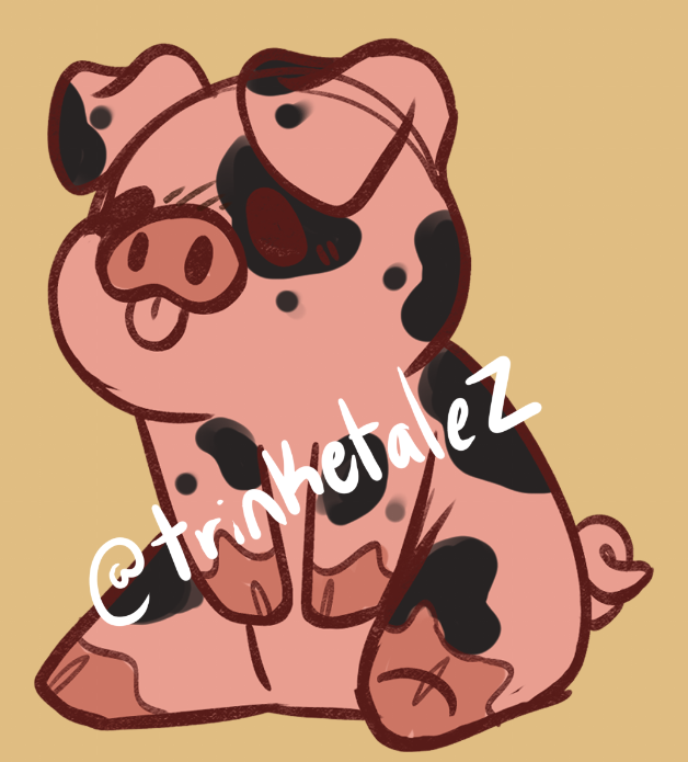 trinketalez's tweet photo. design reveal for pancake the pig 

#pin #SmallBusiness #blindbox #furry https://t.co/w9KaD01ysG