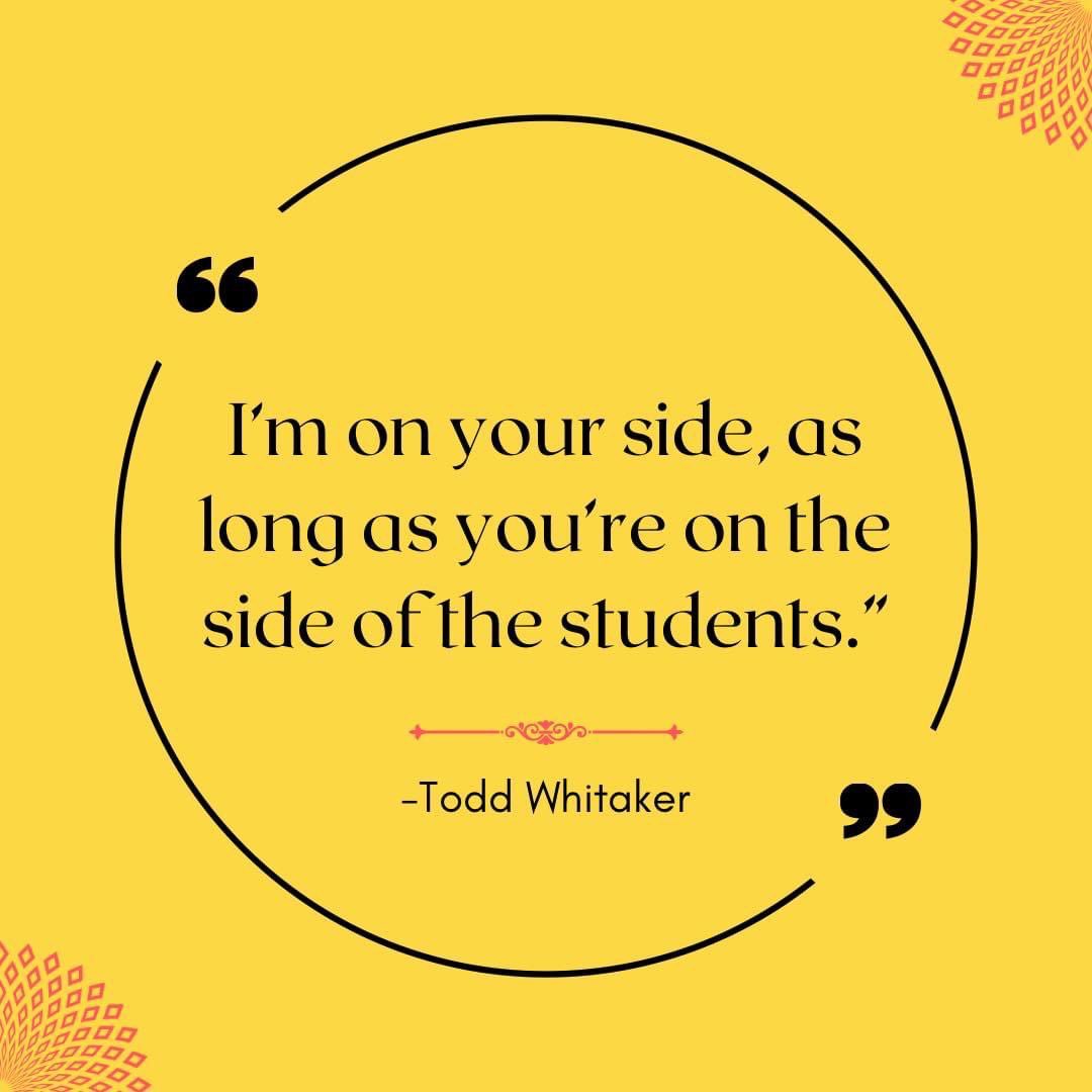 I'm on your side, as long as you're on the side of the students.

#education #teachers #autism #sped #inclusion #satchat #leadlap