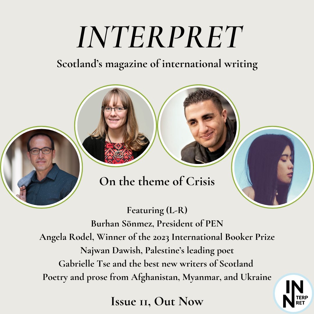 Issue 11, published today! Featuring... - @brhnsnmz, President of @pen_int - @rodel_angela, 2023 Winner @TheBookerPrizes - Najwan Darwish, leading Palestinian poet - Writing on crisis from Myanmar, Ukraine & Afghanistan Read: bit.ly/3MkuWJw Buy: bit.ly/3m1Y0ap