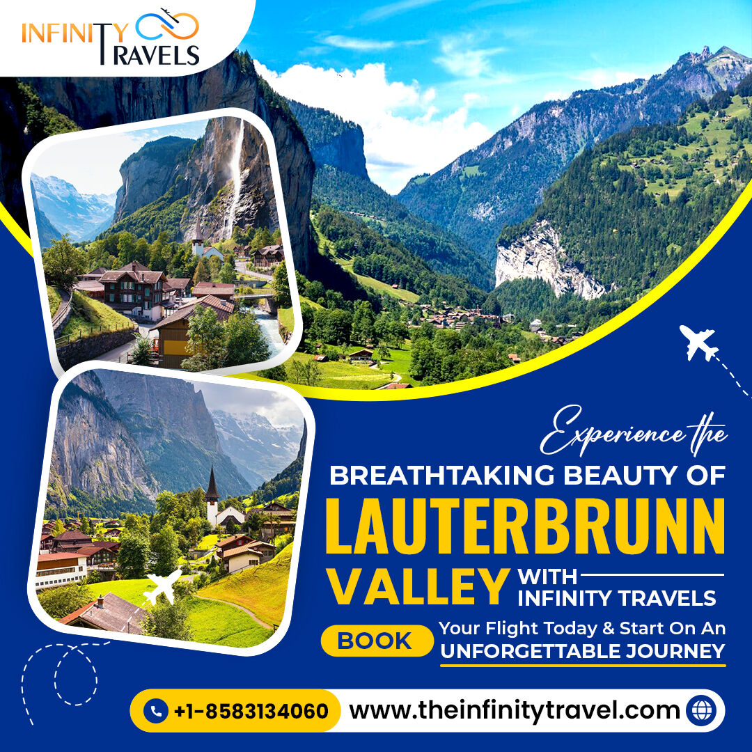 Discover the captivating allure of Lauterbrunnen Valley with Infinity Travels. Embark on a journey to this Swiss paradise of cascading waterfalls and picturesque landscapes. Let us take you there!✈️ #LauterbrunnenValley #InfinityTravel #SwissAdventure #FlyWithUs #InfinityTravels