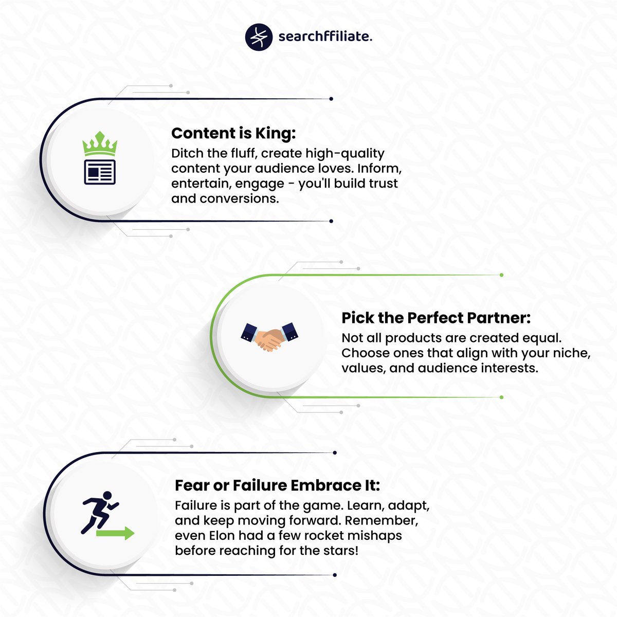 searchffiliate's tweet photo. Dreaming of affiliate marketing success? Don't let these rookie mistakes trip you up!  Don't miss out on the points- 👍🏼
#affiliatemarketing #makemoneyonline #passiveincome #avoidmistakes #successtips  #searchffiliate https://t.co/o2V6b9Qh4y