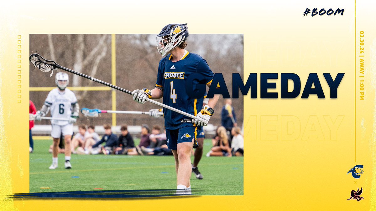 Rise and shine, it’s GAMEDAY! Your 🐗 begin a 3 game road stretch with a visit to Pomfret this afternoon. 🆚 @pomfretbvlacrosse 🗓️ Saturday 03.30.24 ⏰ 1:00 PM 📍 Pomfret, CT 📺 Pomfret Athletics #BOOM