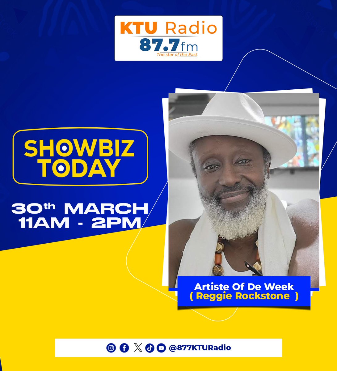 Artiste Of The Week Is @ReggieRockstone Live On @KTURadio877 To Celebrate And Honour Him For The Great Work He Did.