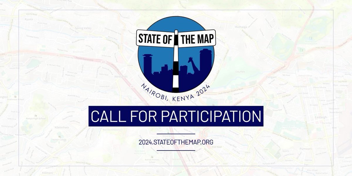 A vos agendas ! Du 6 au 8 septembre, le State of the Map 2024 se tiendra en présentiel sur le continent pour la première fois. L'appel à participation est ouvert jusqu'au 23 avril pour tous et au 10 mai pour les académiques #Conference #OpenStreetMap 2024.stateofthemap.org