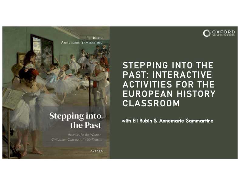 isolellu's tweet image. Western Civ, AP Euro &amp;amp; Euro history instructors!  Ari &amp;amp; I are publishing &quot;Stepping into the Past&quot; &amp;amp; we are hosting a webinar Friday, 4/5, 1 pm to explain how it works: 21 activities to enrich the western civ classroom, all can be done in 75 min! Register: bit.ly/3VDWmiN