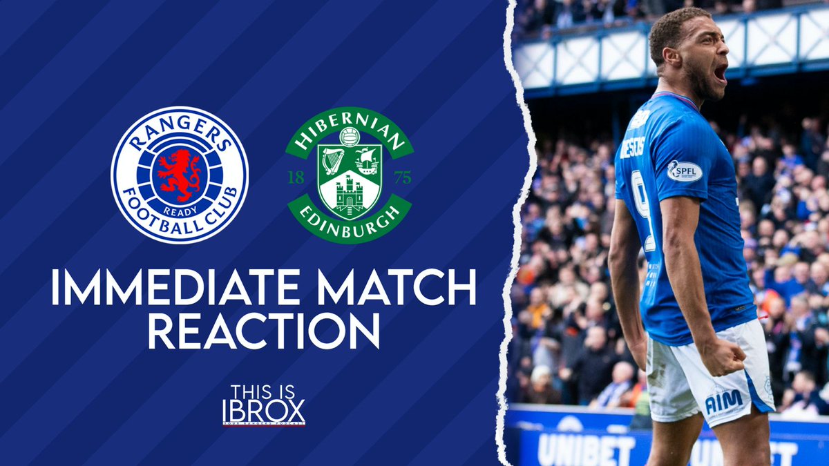 🎙Post-Match Reaction @Tommynglasgow & @ArrC94 discuss Rangers' triumph over Hibernian at Ibrox 👇 youtu.be/DbptKoo94iw?fe…