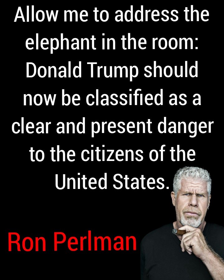 If you agree with Ron Perlman then leave a 💙 and retweet