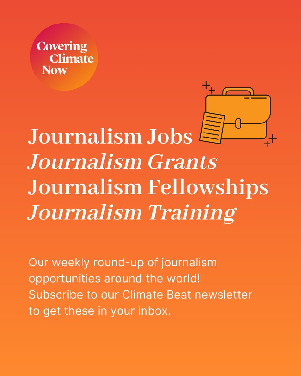 📢 Take a gander at this week's journalism opportunities! 🧵...