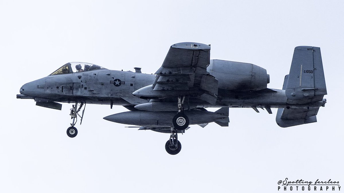 FercleosSpotter's tweet image. TABOR 61 . Usa Air Force (USAF) Fairchild A-10C Thunderbolt II. Landing 28 LERT.
AF82-0650
AF81-0983
AF78-0694
AF79-0202
AF78-0684
AF80-0151
#lert #baserota #basenavalderota #rota #a10 #usaf #usaairforce #miltary #militaryaviation #militaryspotting #spottingfercleos #spotter