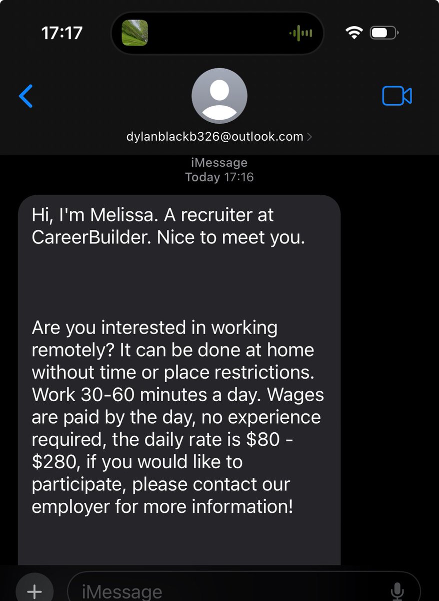 It’s so dark that this is the new scam call