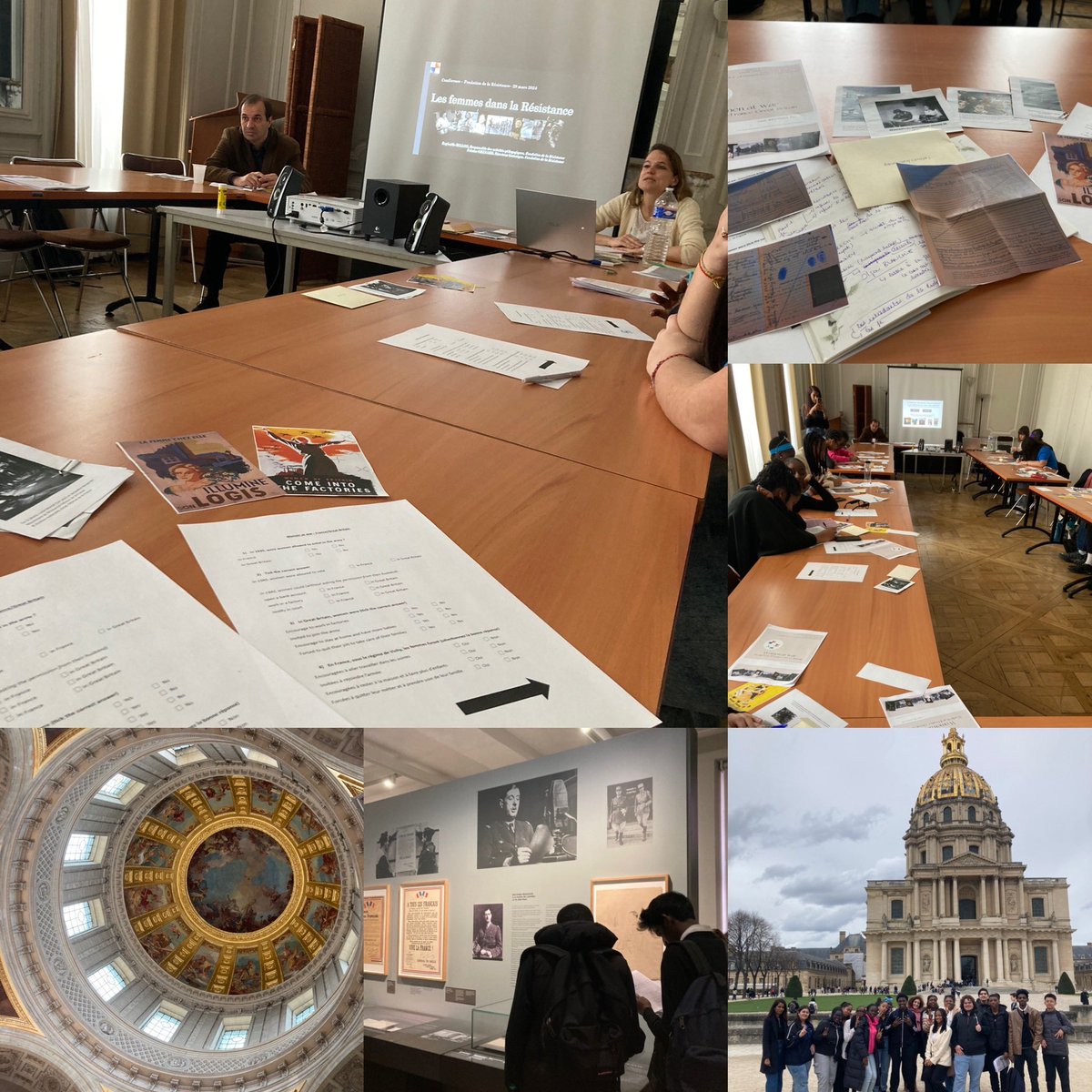 Belle opportunité pour nos 1ere LLCE de <a href="/JJRSarcelles/">Lycée Jean-Jacques Rousseau de Sarcelles</a> qui ont pu assister à 1 conférence de Fabrice Grenard et Raphaëlle Bellon sur le rôle des femmes dans la 2GM 🇬🇧🇫🇷 à <a href="/fondationresist/">Fondation de la Résistance</a> et visiter le musée <a href="/O2LaLiberation/">Ordre de la Libération - Invalides</a> dans une séquence “Women at war” 👩‍🏫🧑‍🏫 #WomenHistoryMonth