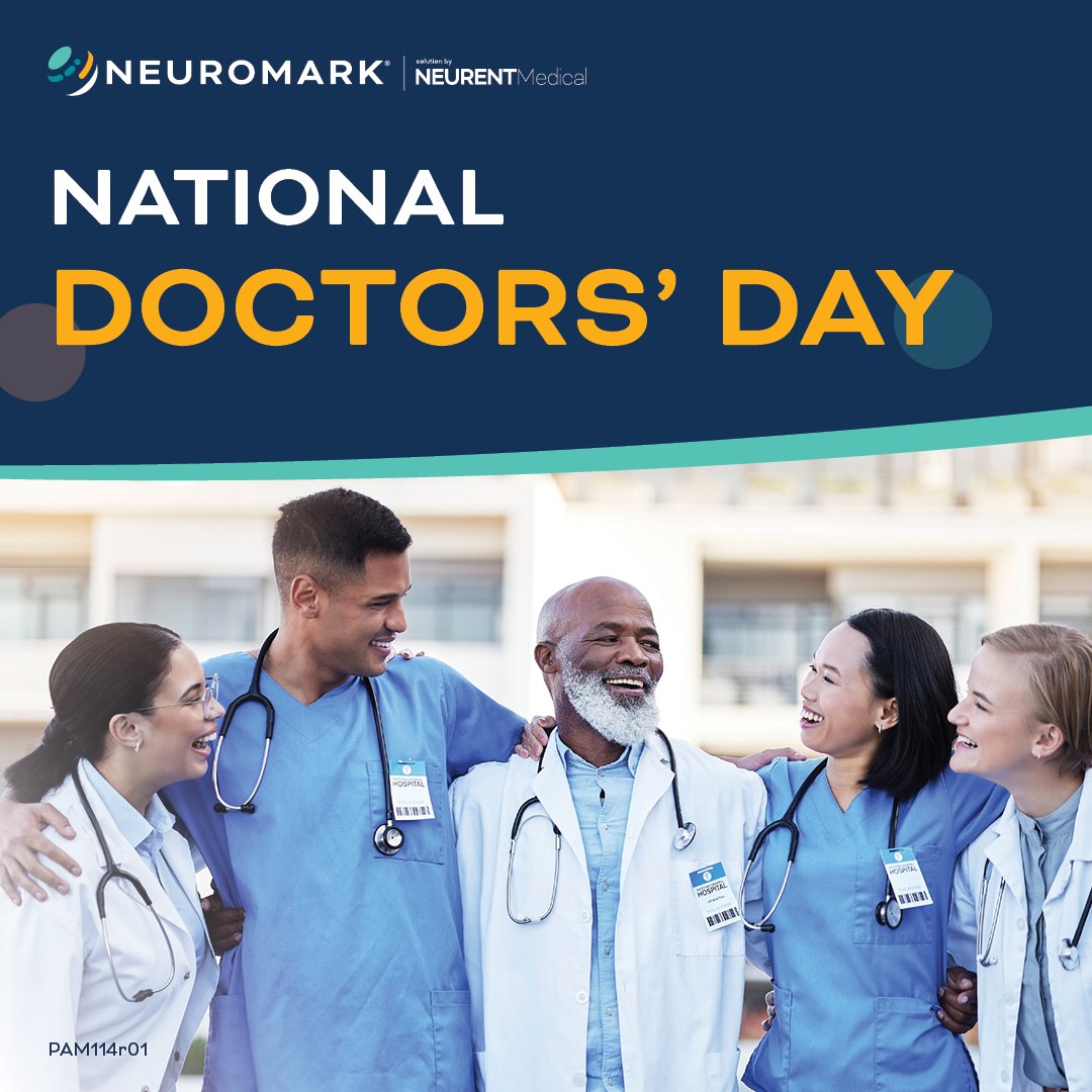 Happy #NationalDoctorsDay! Today we are celebrating the physicians who work with Neurent Medical to help bring more patients relief from the symptoms of Chronic Rhinitis.* Thank you for all you do! *See IFU.