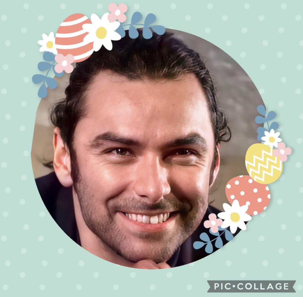 Happy #StubbleSaturday. I wish everyone a beautiful day. Those who celebrate, Enjoy a Happy Easter. #AidanTurner #AidanCrew (Photo credit to owner)🐇🐣💐💚