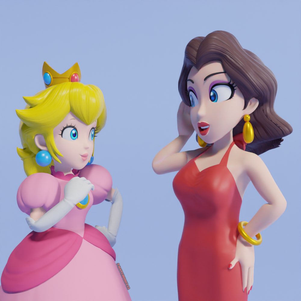 OMG, who made these cute Mario women fanarts? :D