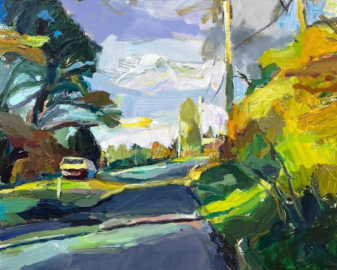 The shadows are gradually getting longer and the days shorter. My favourite time of year in the mountains… 🍂
“Autumn at Leura”, 35X45cm, oil on board.

#bluemountains #autumncolours #richardclaremont #streetscape #thickpaint