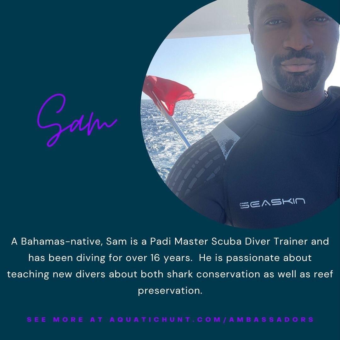 Sam is fearless in the water; from training to being up close with sharks to keeping our reefs beautiful, he does it all! 
#jointhehunt #divedivedive #scuba #aquatichunt  #protectourreefs #oceanconservation #invasivespecies #lionfish #lionfishchallenge #lionfishextermination