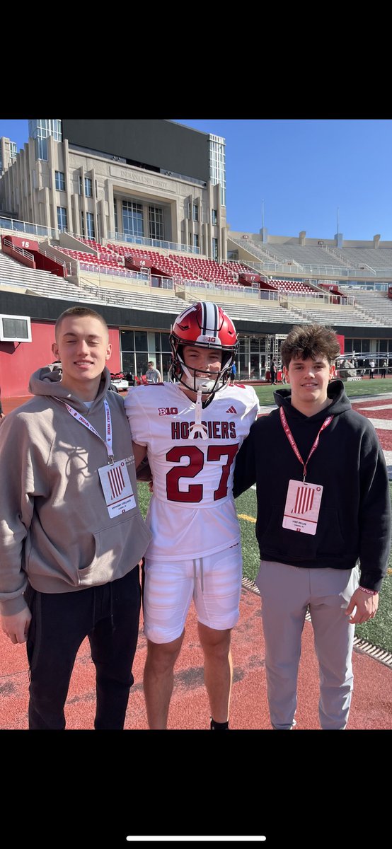 Had a great time at Indiana University this morning, thanks for the hospitality!

<a href="/CoachShanahan_/">Mike Shanahan</a> <a href="/EzeObiora2/">Coach Eze Obiora 🇳🇬</a> @SWiltfong247 <a href="/TylerDBrooke/">Tyler Brooke</a> @coach_hebert <a href="/CCignettiIU/">Curt Cignetti</a> @SWiltfong247 <a href="/Bryan_Ault/">Bryan Ault - Midwest Scout</a> <a href="/football_carmel/">Carmel Football</a>