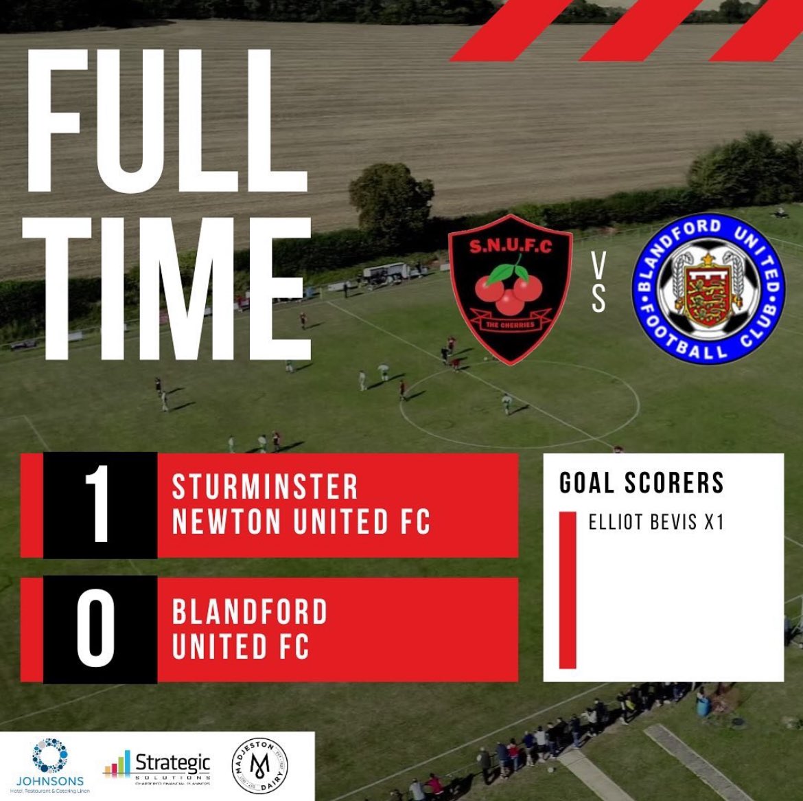 Outstanding performance today from the whole squad. Massive win ending a remarkable unbeaten run from <a href="/BlandfordUtdFC/">Blandford United FC</a>

Onto the final🍒

Up The Cherries🍒🍒🍒