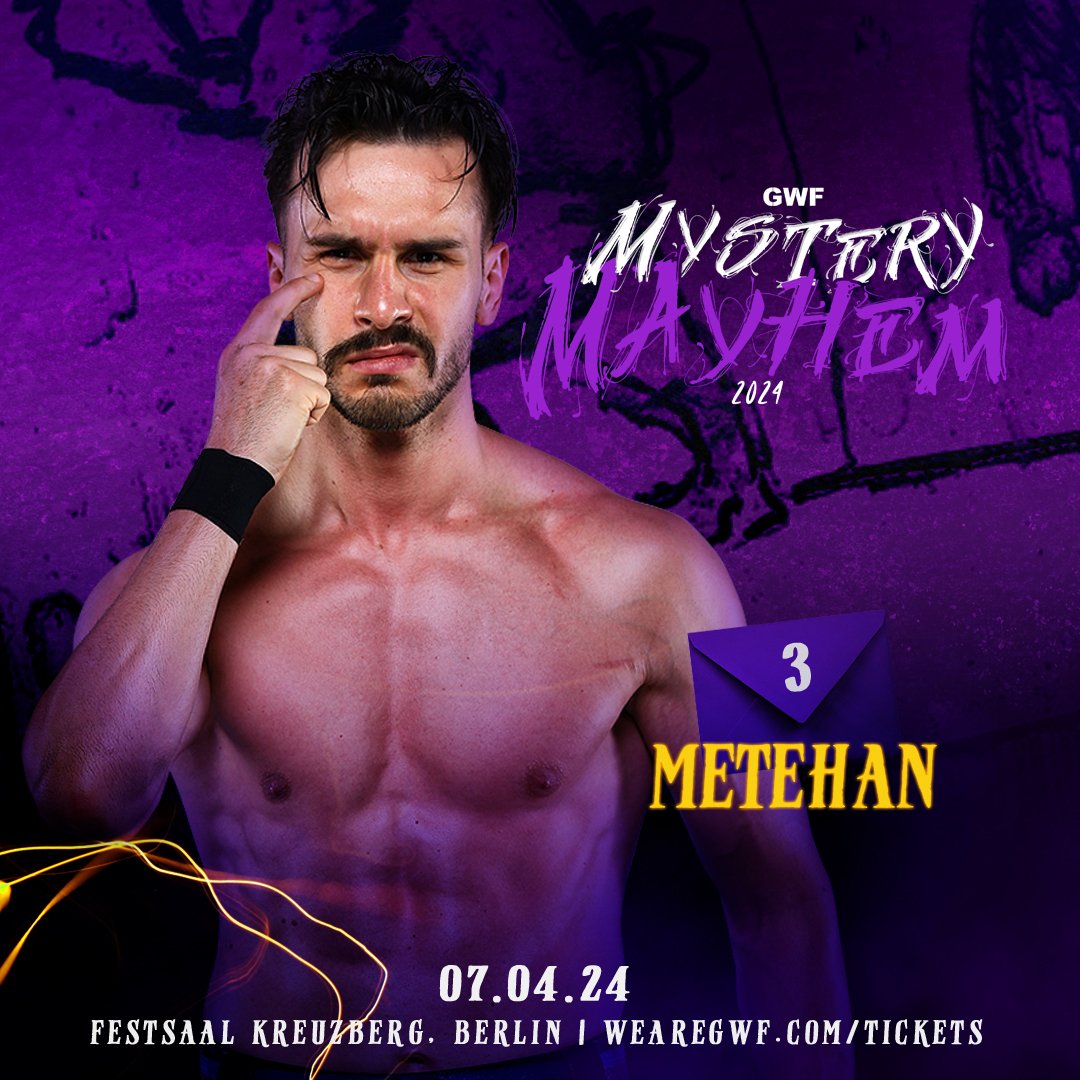 GWF MYSTERY MAYHEM | April 7th, 2024 @TeomanWWE is a former GWF World, Berlin and Tag Team Champion. It doesn't matter which title holder he will face - next week the Babo is going to be Champion again. Because the eye sees everything. Get your tickets: WeAreGWF.com/tickets