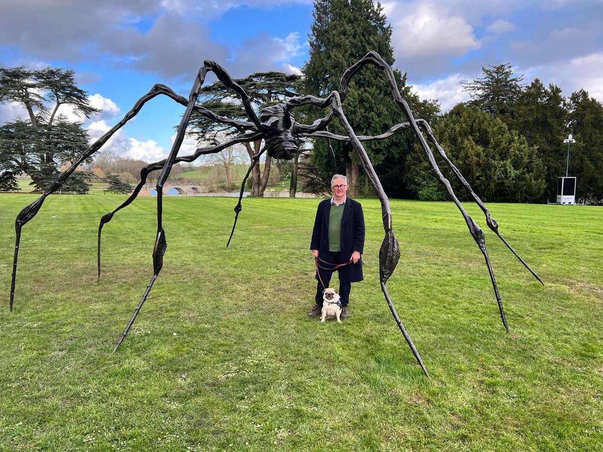 Great 20th anniversary exhibition @ComptonVerney - Zebedee loved exploring all the outdoor sculptures