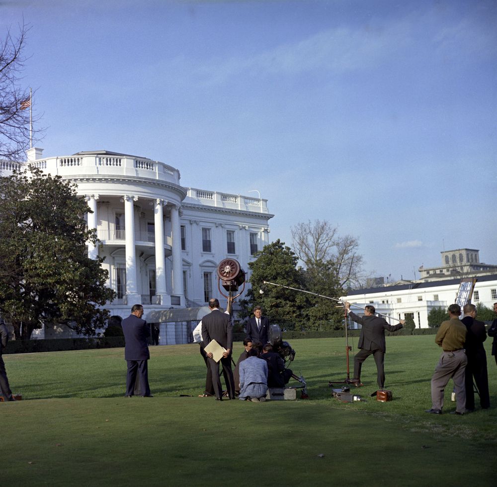 March 30, 1962, 4:45 pm Records remarks about the imporance of physical fitness on the White House's South Lawn. 📷: jfklibrary.org/asset-viewer/a…