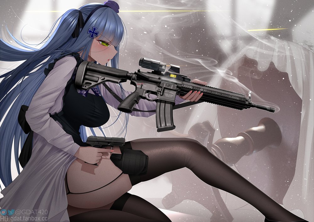 Tactical maid HK416🔫 #GirlsFrontline #illustration #drawing #fanart