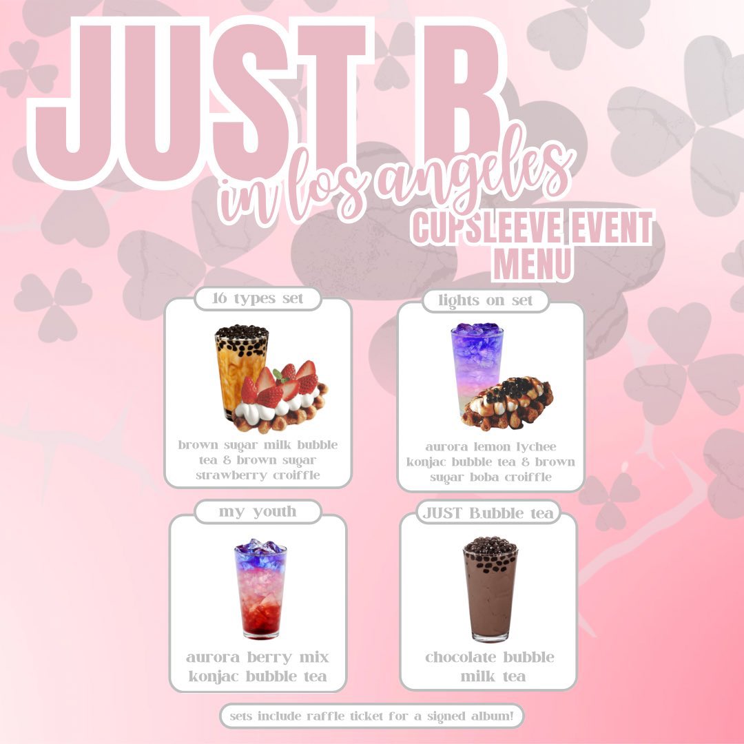 Friendly reminder:

If you purchase any of these sets you will receive a raffle ticket to win a signed album 🤭