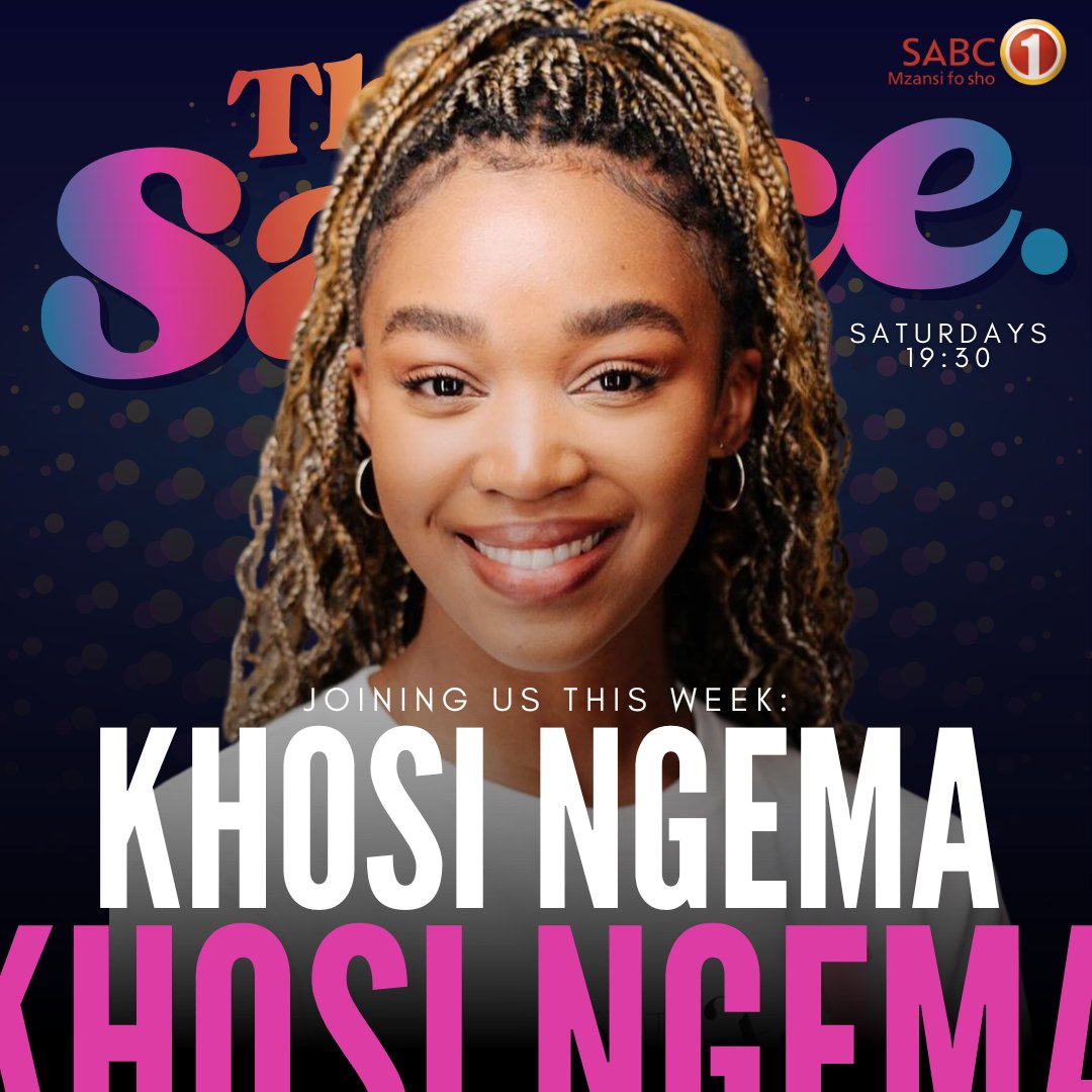 Next up <a href="/Khosi_Ngema_/">Kho’si</a> joins <a href="/RealNomalanga/">The Flame</a> to chat about her debut single drop... Tune into <a href="/Official_SABC1/">SABC 1</a> right now #TheSauceSABC1