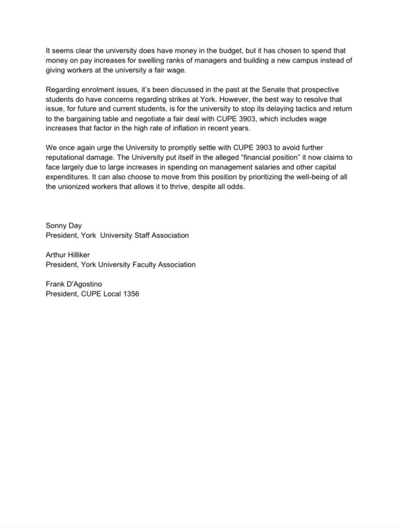 CUPE 3903 tweet media