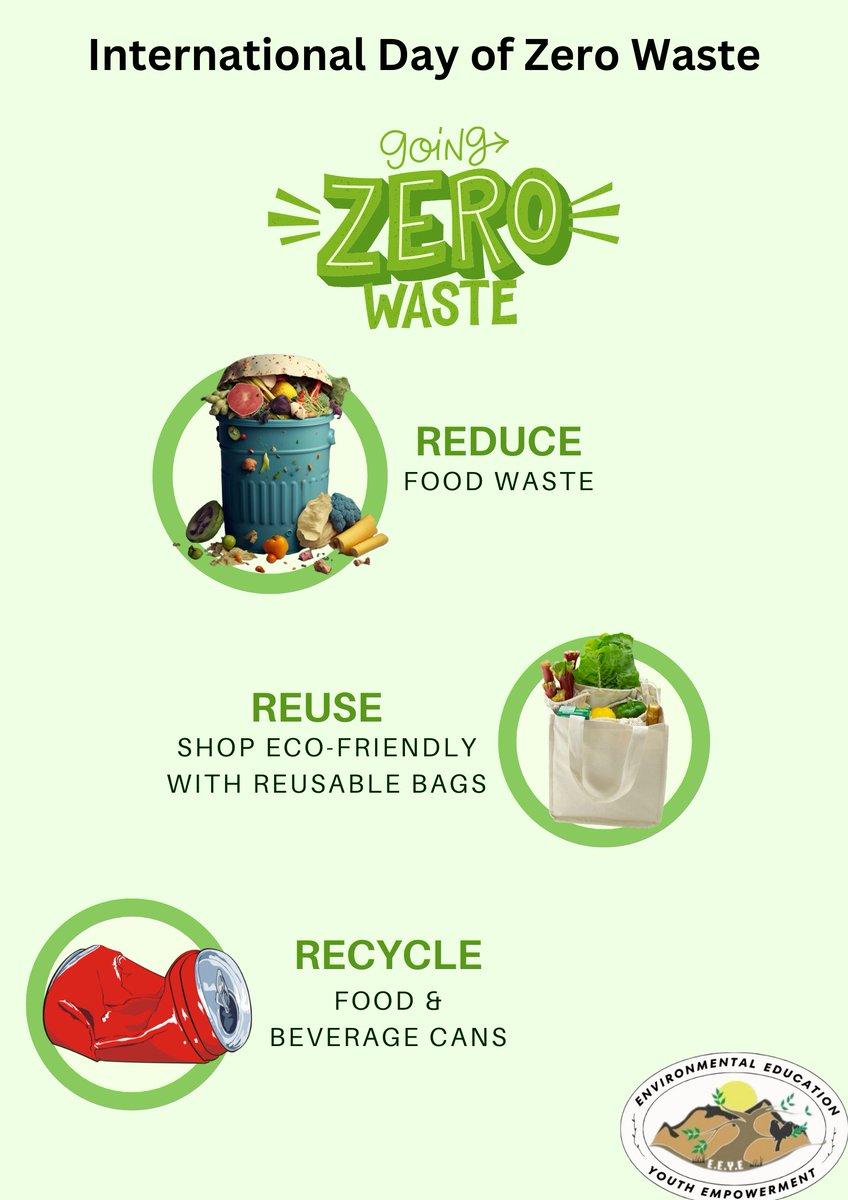 Today, we celebrate the International Day of Zero Waste! ♻️ It's a reminder of our collective responsibility to protect the planet by minimizing waste and promoting sustainable practices. Let's work together to create a cleaner, greener future for generations to come. #ZeroWaste