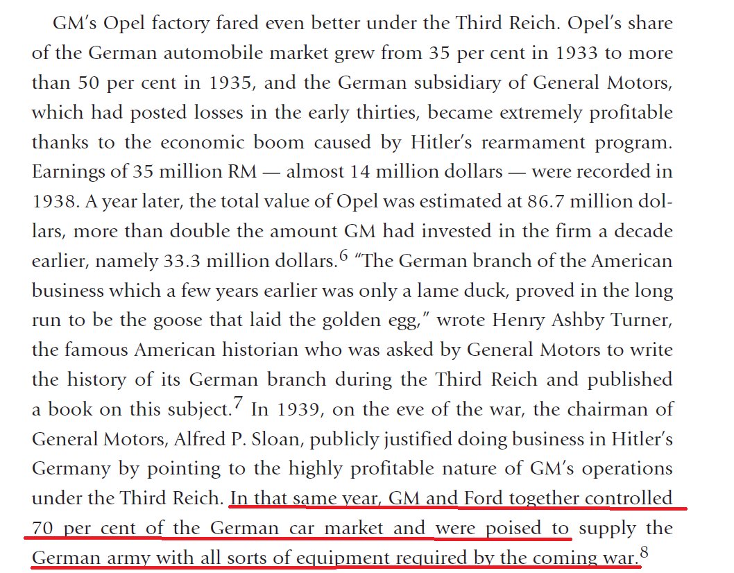 American MNCs General Motors and Ford funded Nazi party. They were richly rewarded and controlled 70...