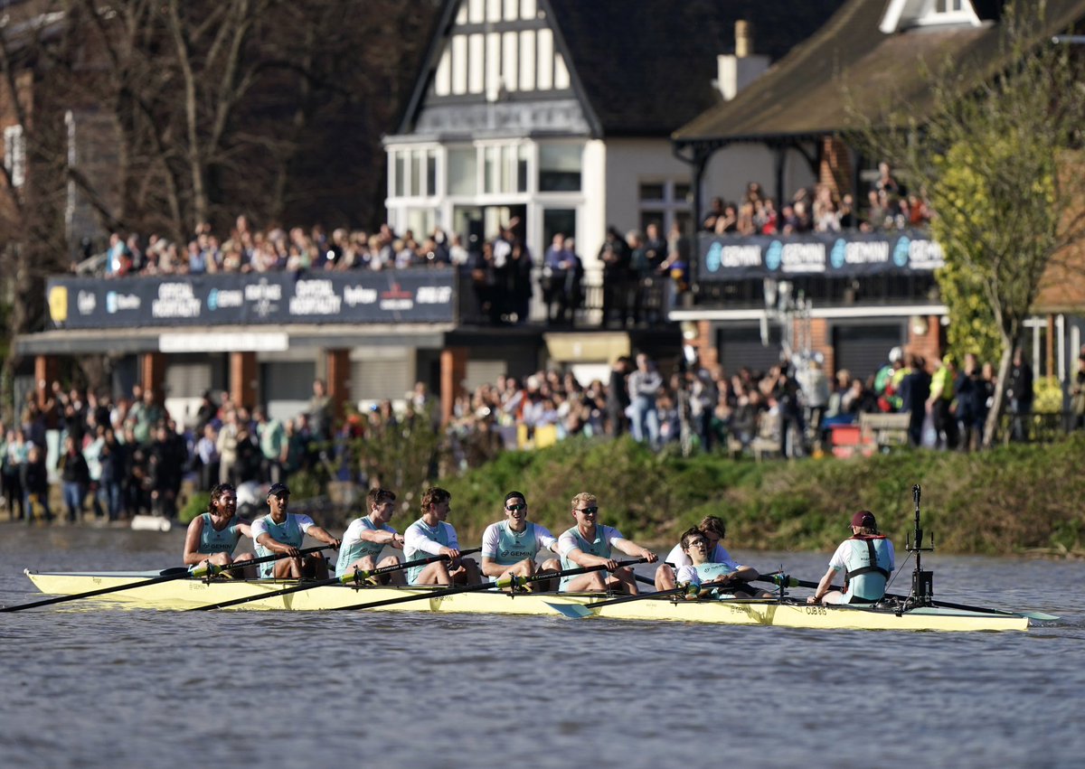 Cambridge are victorious in both the 169th Men's and 78th Women’s Gemini Boat Race on the River Thames in London