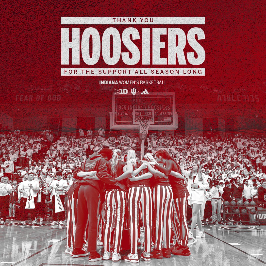 Thank you, Hoosier Nation. 🤍❤️