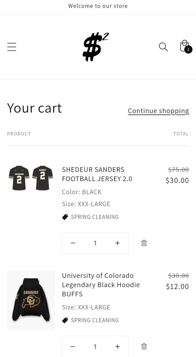 MadTitan303's tweet photo. @ShedeurSanders with a crazy 60% off sale! We lit! #OperationProtect2πͺπΎβπ #UpTheSkooπ¦¬#WhyNotUs π#WeBelieve π#MakeHistory π¦¬#WeComing π#iAintHardToFind π#iBelieve 𦬠#TrenchWarFare πͺπΎβοΈ https://t.co/QvMltbZS7Y