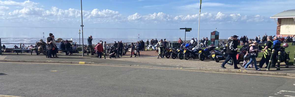 Trip out to the seaside today. Loads of bikes so I’m a happy Easter bunny. 🖤☮️✊