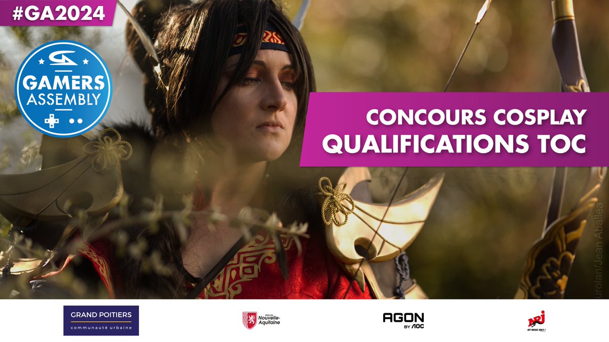 L'étape française qualificative pour le concours de cosplay européen Tournament of Champions est sur le point de commencer ! 

Qui succèdera à la grande gagnante de l'an dernier @Melizenn_ ? 🎭 #GA2024

📺 twitch.tv/gamers_assembly