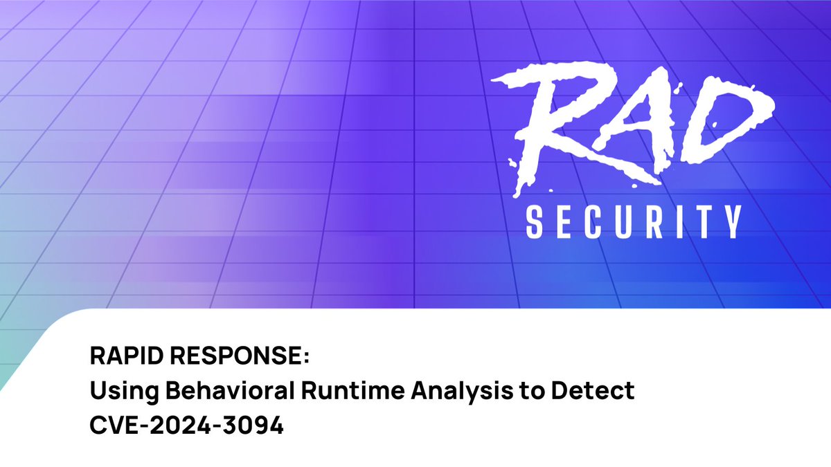 The brand new discovery of a sophisticated backdoor in XZ Utils, specifically targeting the liblzma component, has raised considerable alarms across the cybersecurity landscape. Check out our blog on how to detect and address CVE-2024-3094. rad.security/blog/supply-ch…