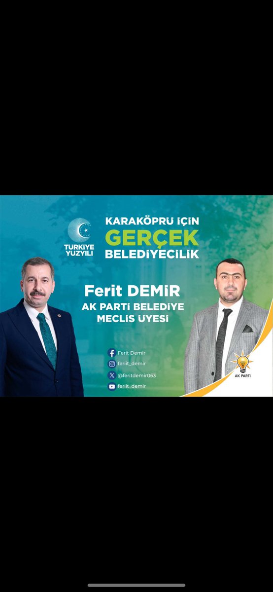 Yarın Ak Belediyecilikle Yine Yeniden Nurlu Ufuklara Doğru..✨

#GercekBelediyecilik 
#HazirizKararliyiz 
<a href="/MetinBaydilli/">Metin BAYDİLLİ</a> 
<a href="/sezaicanbek/">Av.Sezai CANBEK</a> 
<a href="/feritdemir063/">Ferit Demir</a> 
<a href="/Karakopruak/">AK PARTİ KARAKÖPRÜ</a> 
<a href="/akgenckarakopru/">KARAKÖPRÜ AK GENÇLİK</a>