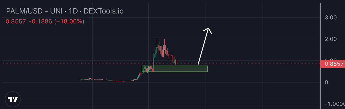 cousincrypt0's tweet image. $PALM 

After running 30x in a month I believe it’s about to Finnish its first complex pull back. Was fortunate enough to meet w/ the team while they were in Dubai. They’re based. VERY based (and not in India) 

Likely see a fat reversal shortly. I will buy this dip.