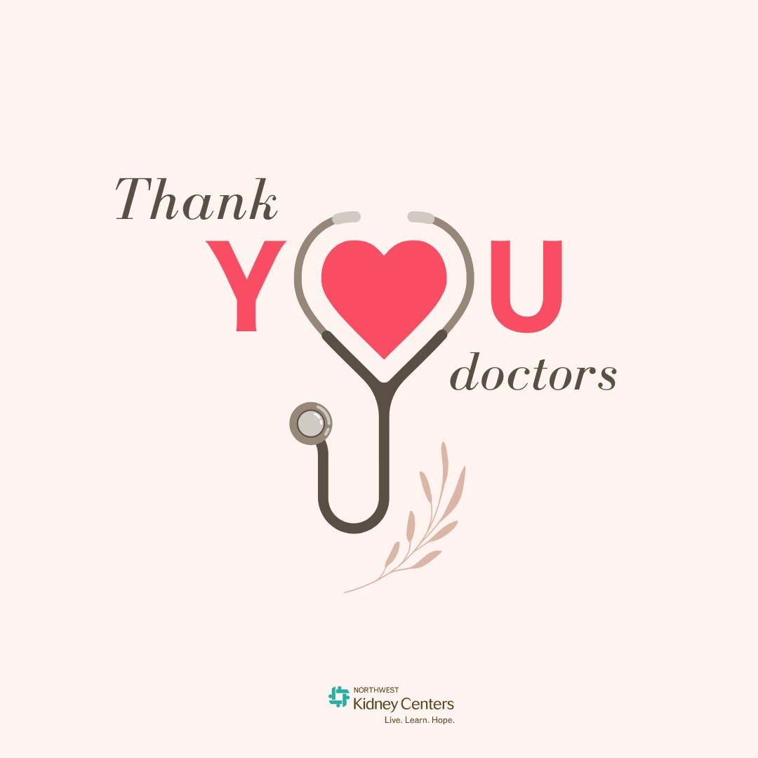 Happy #NationalDoctorsDay to all the incredible physicians dedicating their expertise and compassion to kidney care! Your commitment to improving lives is truly inspiring. #kidneydoctor #nephrologist #nephrology #dialysis #kidneycare