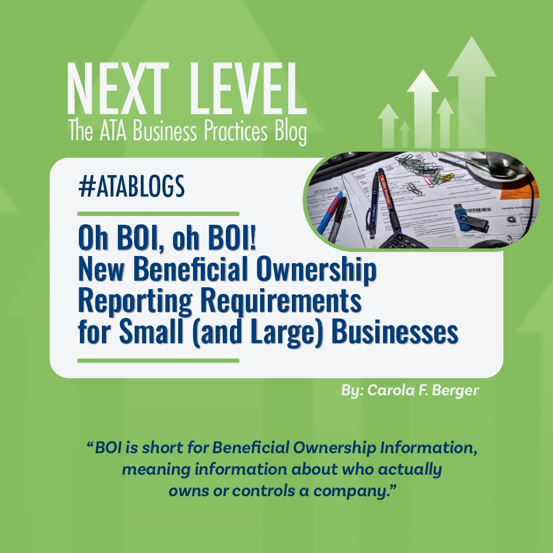 Are you required to report Beneficial Ownership Information? 🏦

Read this Next Level article and find out whether, when, and what you must file where: atanet.org/business-strat….
.
.
.
#BusinessTips #SmallBusiness #BOIReport #xl8 #1nt #atanet