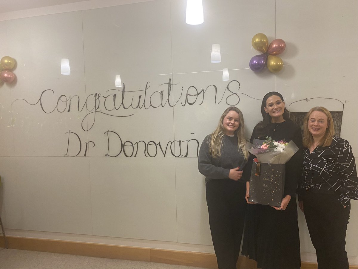 Beyond delighted to have passed my PhD viva this week 🤩✨

Huge thanks to <a href="/HildaMulrooney/">Hilda Mulrooney</a> &amp; Celine Murrin for examining and <a href="/EilsGibney/">Eileen Gibney</a> for chairing. Thank you too to my supervisor <a href="/BreigeMcNulty/">Breige McNulty</a> &amp; all who supported me throughout! 

P.S Will be celebrating for the foreseeable 🥂