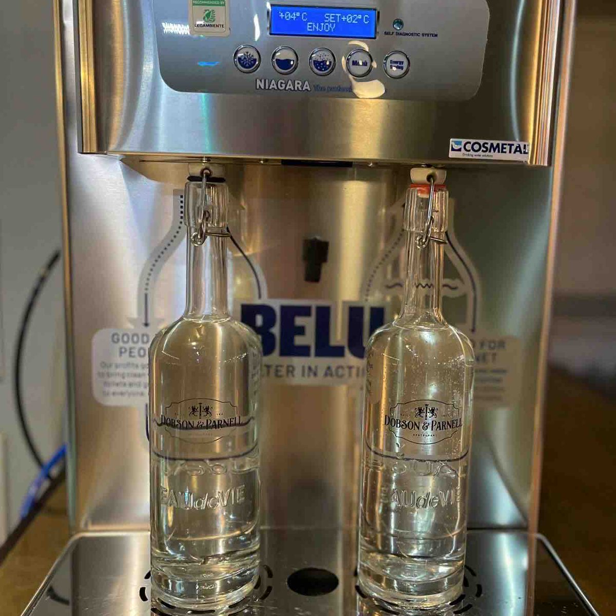 As part of our commitment to sustainability we are proud to be working with @beluwater 💧 Belu Filter in Action also supports global communities through investing 100% of their net profits to Water Aid to help bring clean water, decent toilets and good hygiene to those in need.