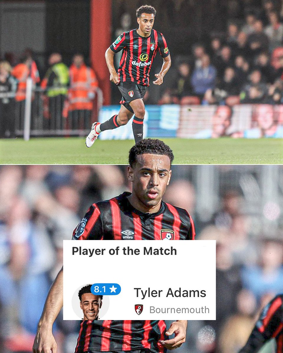 Tyler Adams is BACK. He went the distance in a 2-1 Bournemouth win against Everton 👏 69 touches 39/45 passing (85%) 1 key pass 4 long balls 7/8 ground duels won 2 fouls drawn 2 clearances 4 interceptions 4 tackles My captain 🇺🇸