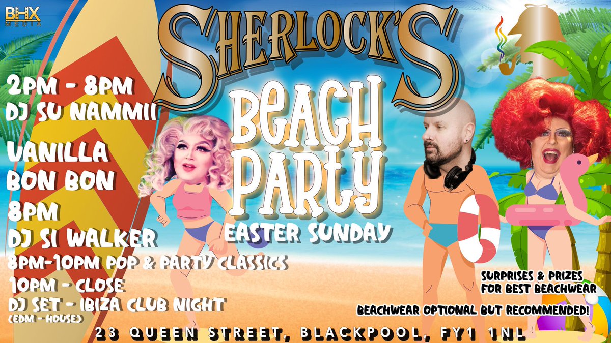 This Sunday join us as part of the Blackpool Beach Party!