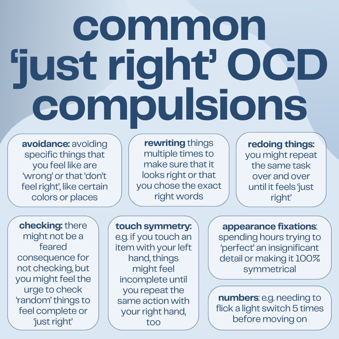 'Just right' OCD is an OCD theme that tends to revolve around feelings of 'completeness' and things feeling 'just right'. Have you ever experienced this?