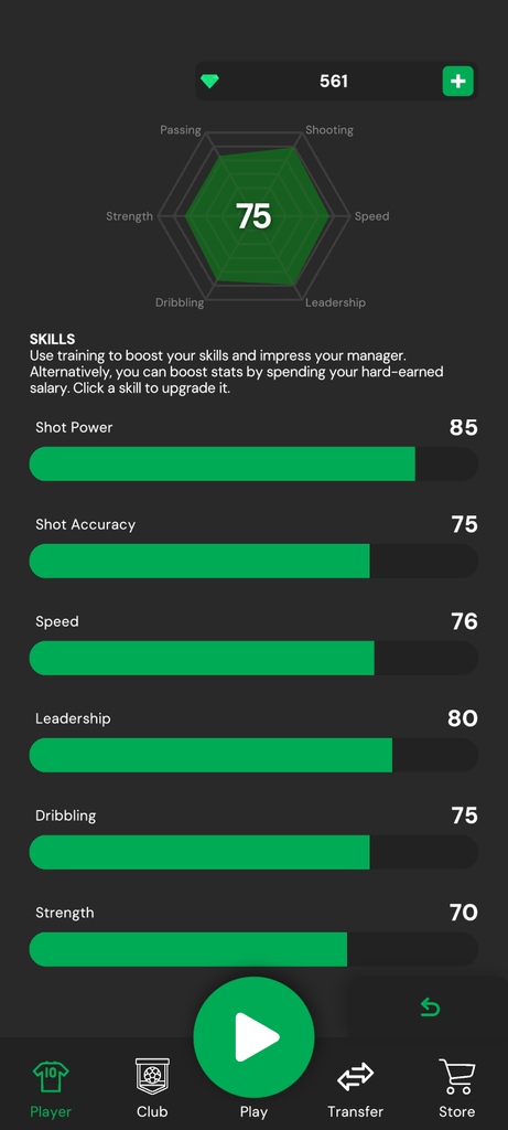 Every skill is as important as the next. Boost your shot power to put more power on the ball or improve your leadership to one day become captain of your club in Club Legend.

Available April 1st on Android and iOS.

#clublegend #footballmanager #eafc #becomealegend #clubboss