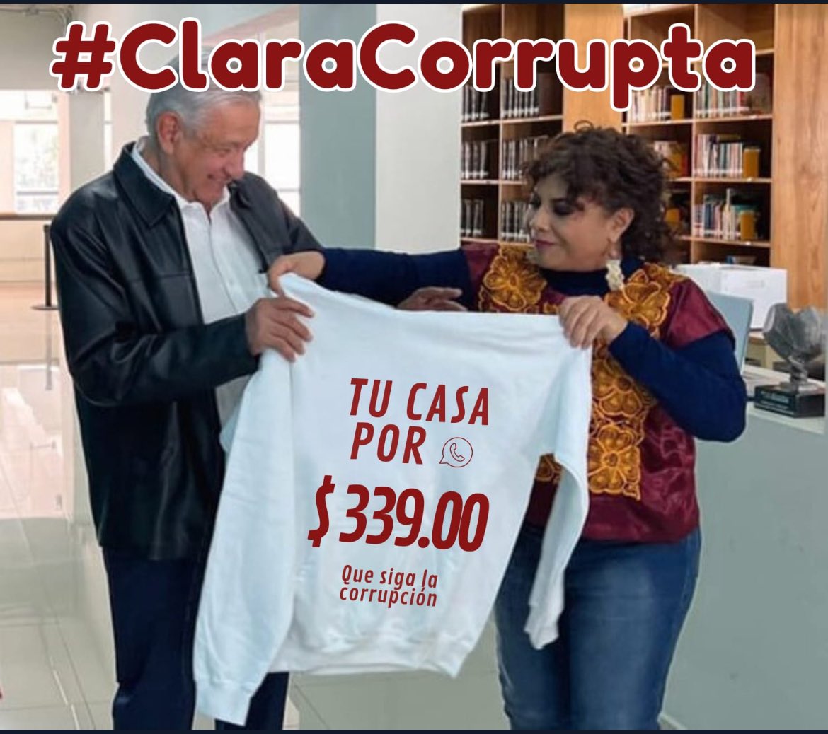 marleonorc's tweet image. #ClaraCorrupta
#YaSeVan
#SantiagoTaboadaCDMX