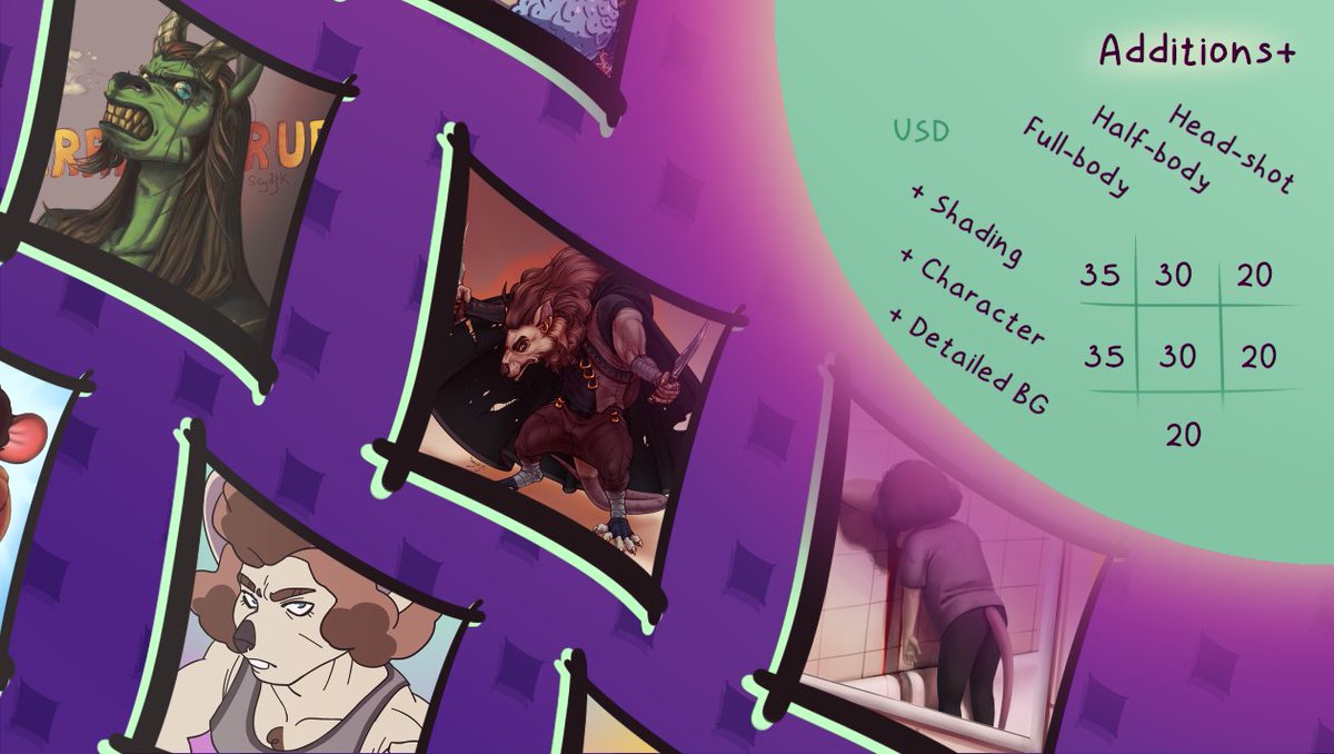 SeydjK's tweet image. Commissions sheets! 
Line-art
More info: seydjk.carrd.co/#